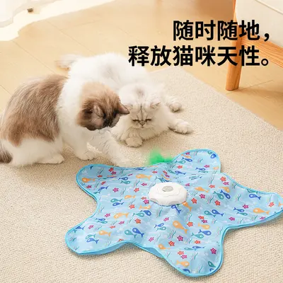 Electric Hunting Cat Toy, Self-Play Interactive Cat Game - 2