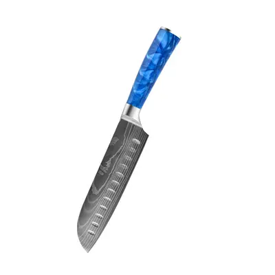 Damaszener-Muster Messerset, 7-Zoll Santoku, Entbeiningmesser - 11