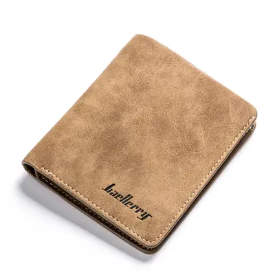 Durable Men's Short Wallet, Bifold Retro Frosted Look - 7