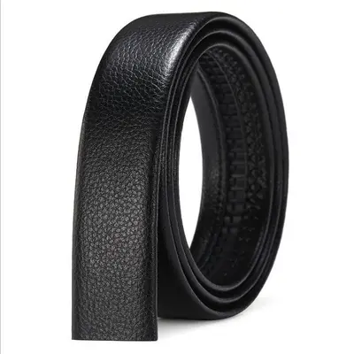Double-sided top grain cowhide men's belt automatic buckle genuine leather authentic pure cowhide pants belt - 8