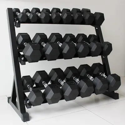 Dumbbell seti depolama rafı kombineli - 9