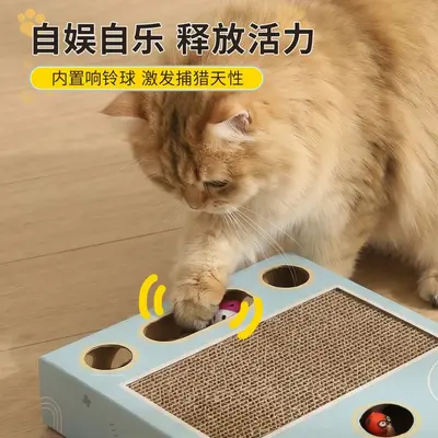 Kedi tırmalama tahtası, gofre karton, dayanıklı, döküntüsüz