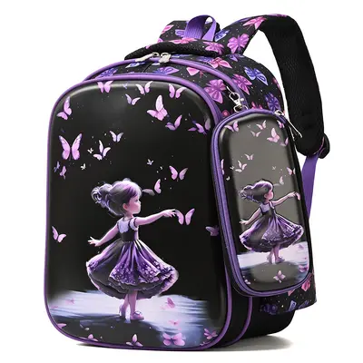 School backpack hard shell 15-inch with stationery box set