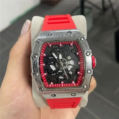 Richa Fass-förmige Herrenuhr Kuvarz mit Leuchtzeigern - 2