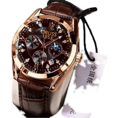 Swiss automatic men's watch, waterproof, luminous, calendar function - 2