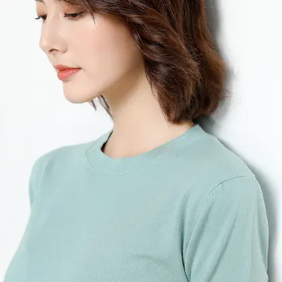 Women's Loose Round Neck Long Sleeve Knit Sweater, Plus Size - 10