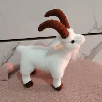 Cute Simulation Goat Plush Toy, Home Decoration and Comfort Doll - 7