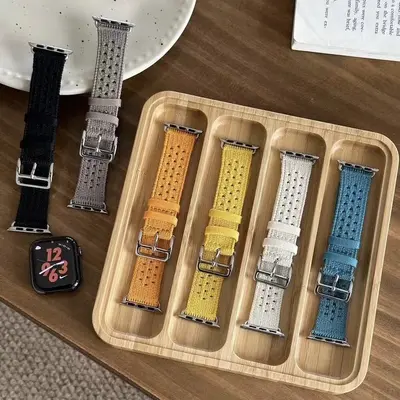 Ремешок Hermès Knit Hollow для Apple Watch S12/10/9/Ultra3/SE, совместимый с ремешком