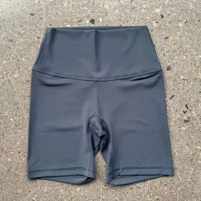 Damen-Yoga-Caprishorts, hoher Bund, bauchformend - 7