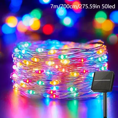 LED Sternenhimmel V Hängeleuchte mit magischer Bohne, dreifarbig dimmbar, RGB-Lichter, Niederspannungs-Lichtquelle, warmweiße Atmosphärenleuchte, Kupferdraht-Lampe - 12