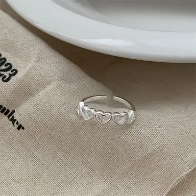 Moonstone silver ring, irregular design - 13