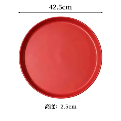 Red Wedding Tray for Tea Ceremony, Engagement Candy Dish, Round or Square - 10