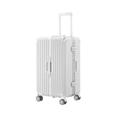 Aluminum Frame Trolley Suitcase, Silent Wheels, Combination Lock, 28/24/20 Inch - 6