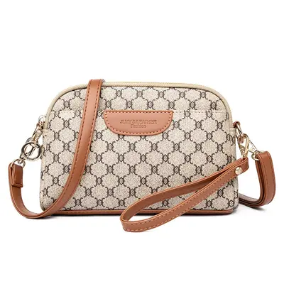 Women's Printed Small Square Shoulder Bag, Single Strap - 8