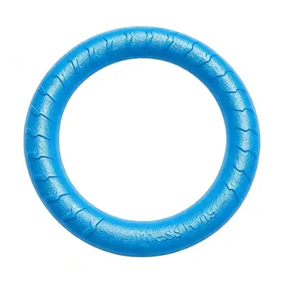 EVA Floating Dog Frisbee, Durable Tug Ring with Rope, Chew Toy - 9