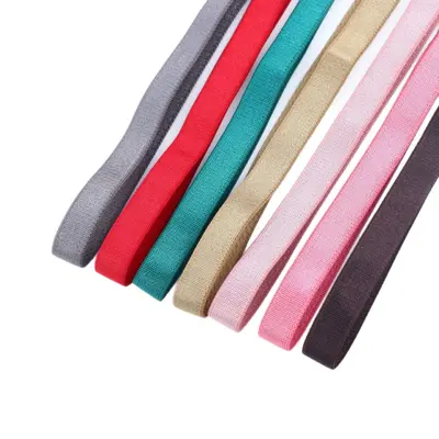 2.5cm Glossy Elastic Band for Caps and Lingerie Straps - 6