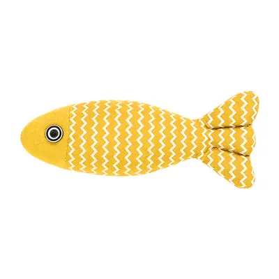 Cat Toy Fish with Catnip, Realistic Burlap Simulation - 6