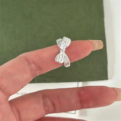 Damenring aus 925er Silber, koreanisches Design - 10