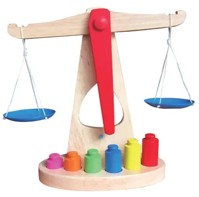 Montessori matematik öğretim yardımcıları ahşap denge ölçeği anaokulu çocuk denge tartı Montessori erken eğitim eğitici oyuncaklar - 8