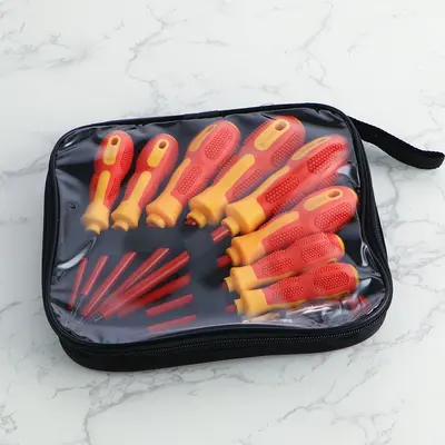 Insulated screwdriver set 9-piece, slotted and Phillips