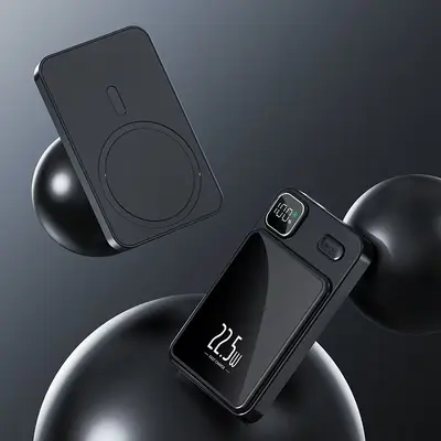 Grenzüberschreitende magnetische drahtlose Schnelllade-Powerbank Magsafe 10000mAh Superschnellladung mobile Stromversorgung mit Logo - 7