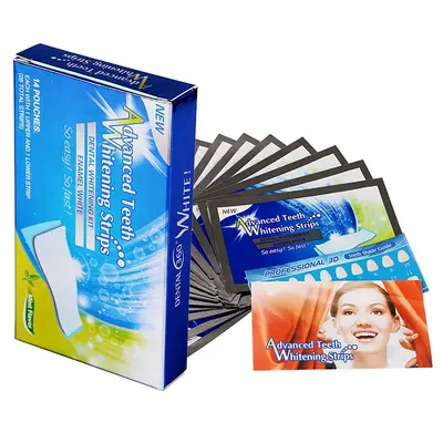 Advanced teeth whitening strips, stain remover - 5