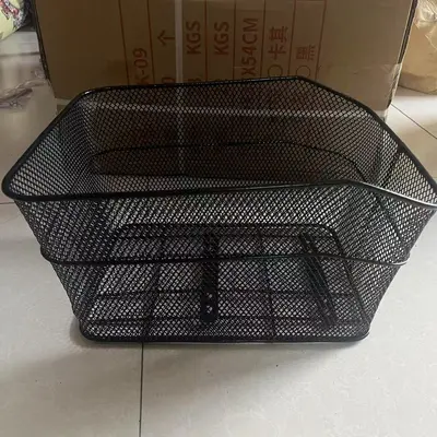 Foldable Bicycle Rear Basket, Bike Back Basket, Enlarged Bicycle Rear Carrier, Electric Scooter Large Capacity Rear Seat Storage