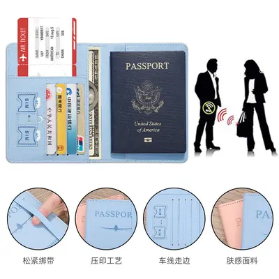 Pasaport koruma kılıfı, PU, elastik bantlı - 5