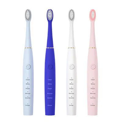 Sonic Rechargeable Electric Toothbrush, Waterproof, Soft Bristles, Couple Style - 6