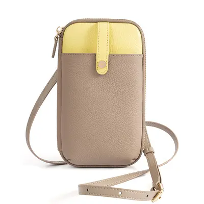 Crossbody-Handytasche aus echtem Leder, koreanischer Stil, Schultergurt - 6