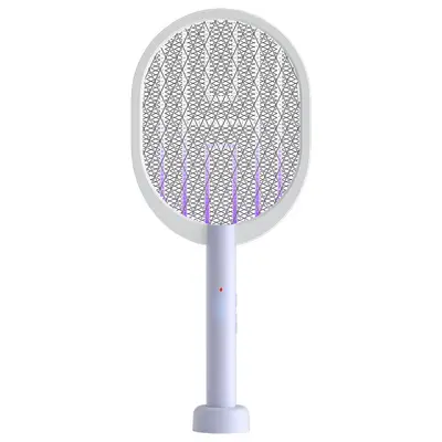 Cross-border new electric mosquito swatter rechargeable mosquito killer lamp household mosquito racket 2-in-1 automatic electric shock mosquito repellent wholesale