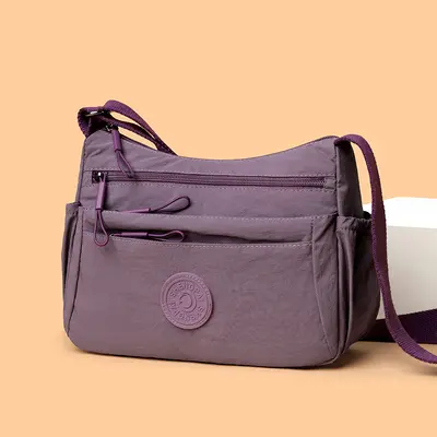 (with Middle Layer) Cross-border Best-seller 2025 New Multi-layer Casual Lightweight Single Shoulder Bag Middle-aged Mom Bag Crossbody Bag