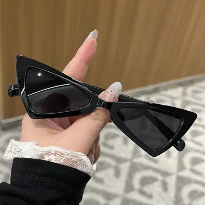 2025 Triangle Bow-Shaped Sunglasses, Unisex Retro Style - 7