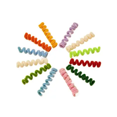 Plush Stick Spring Cat Toy, Self-Play Cat Toy Set - 6