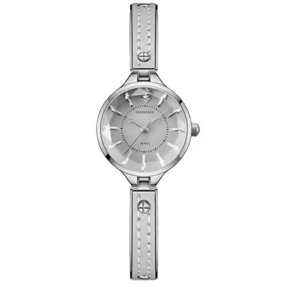 Gubosen Armband-Damenuhr mit rosa Lederarmband - 5
