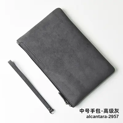 Men's Waterproof Leather Clutch Bag, Large Capacity - 8