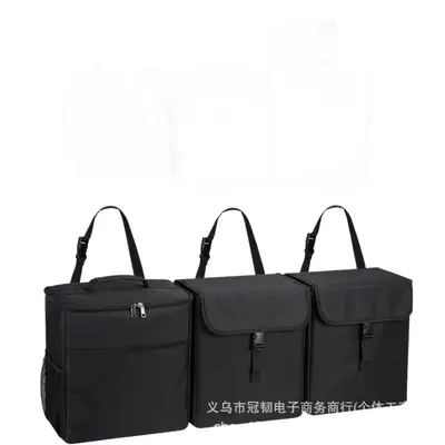 3-in-1 Car Trunk Storage Bag, Seat Back Hanging Organizer, Large Capacity Oxford Cloth - 6