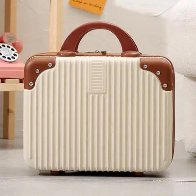 14 inç bavul kadın moda kozmetik çantası küçük hafif 16 inç bavul hatıra yaratıcı hediye kutusu - 8