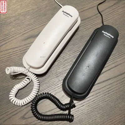 N.INC KX-1045 Wired Telephone with Small Extension Handset, Black