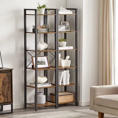 Wall-Mounted Multi-Tier Magazine Rack, Scandinavian Style - 2
