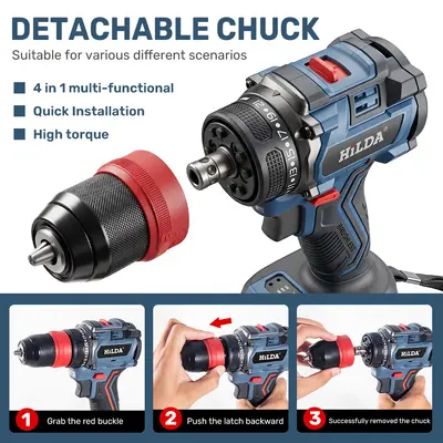 21V Brushless 4-in-1 Multi-Function Tool Cross-Border Lithium Battery Electric Cordless Drill Set 16.8V