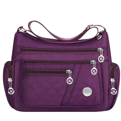 Middle-Aged Mom Dumpling Bag Solid Color Minimalist Single-Shoulder - 5