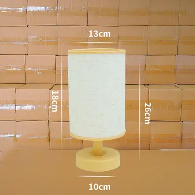 Scandinavian Fabric USB Table Lamp with Remote Control LED Night Light - 7