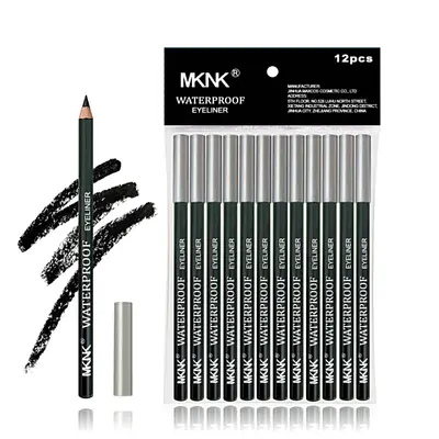 MKNK Waterproof Wood-Cased 2-in-1 Eyeliner and Eyebrow Pencil