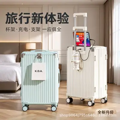 20-Inch Carry-On Suitcase with Combination Lock, Large Capacity - 4