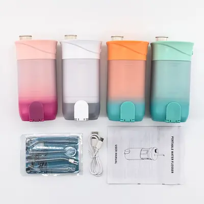 Portable Telescopic Electric Oral Irrigator, 4 Nozzles, Large Water Tank - 4