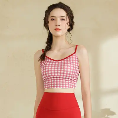 Women's yoga set color-block high stretch breathable - 9