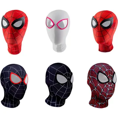 Spider-Man Head Mask, Miles Cosplay Face Mask for Adults and Kids - 2