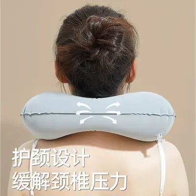 Inflatable U-Shaped Travel Neck Pillow