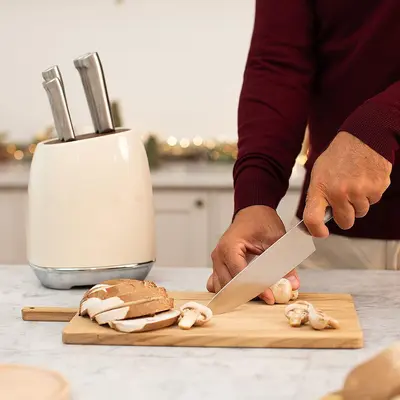 Cross-border Western Chef Knife Kitchen Knife Set Household Vegetable Knife Stainless Steel Slicing Knife Manufacturer - 3